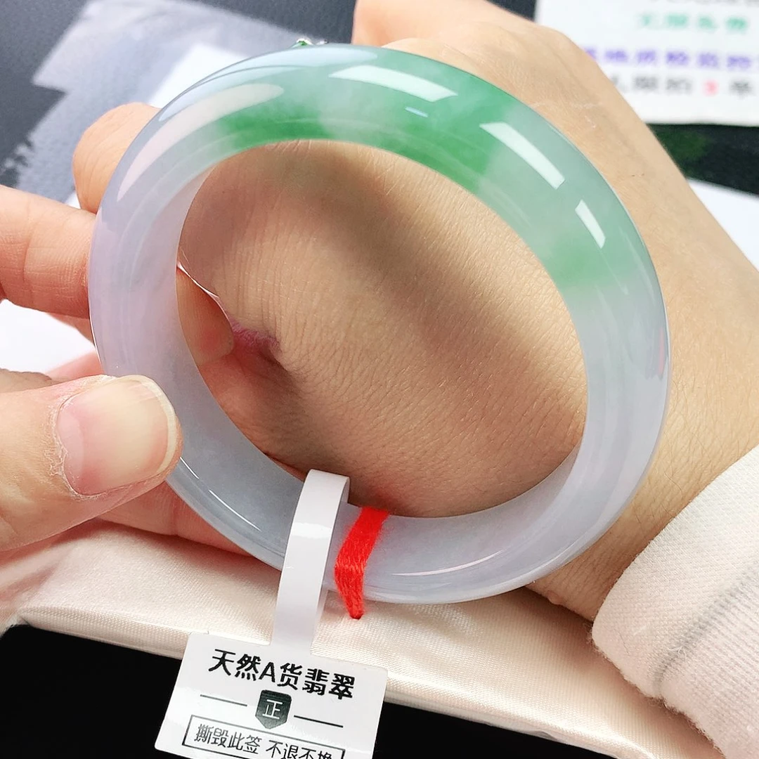 未镶嵌手镯翡翠55圈