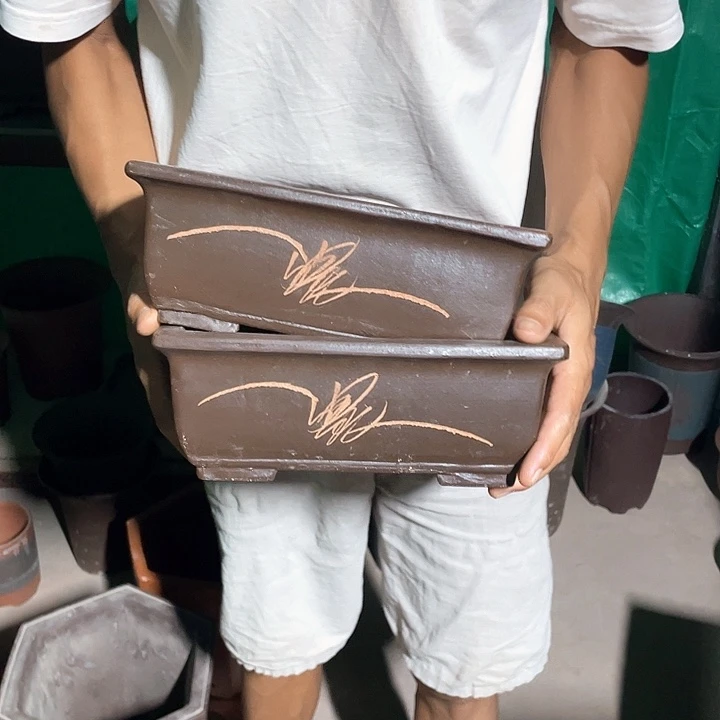 26-26棕色马槽花盆花盆