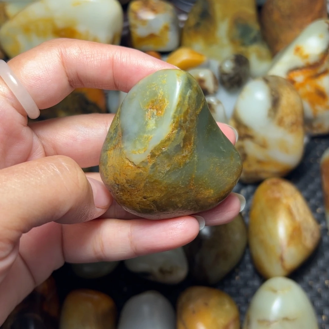 和田玉未镶嵌挂件3