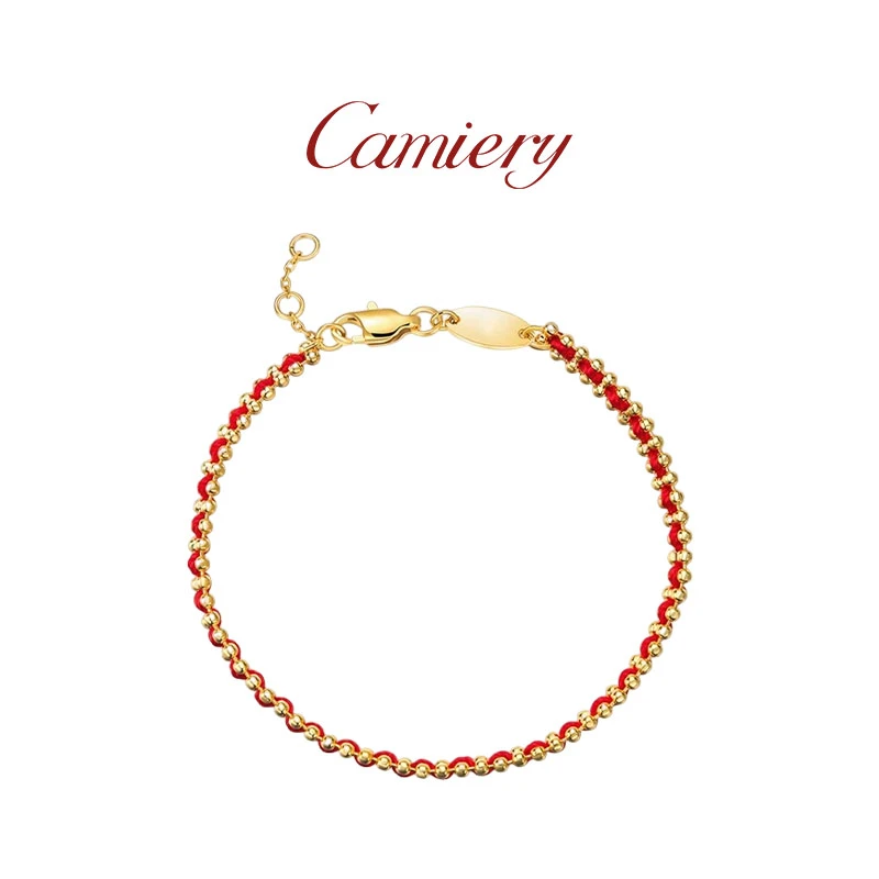 CAMIERY 简约红绳手链手工编织百搭