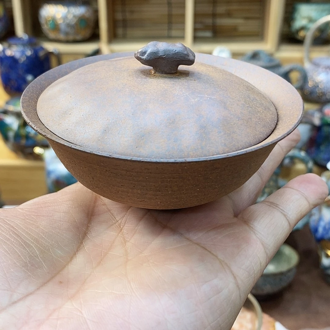 粗陶志野柴烧茶器