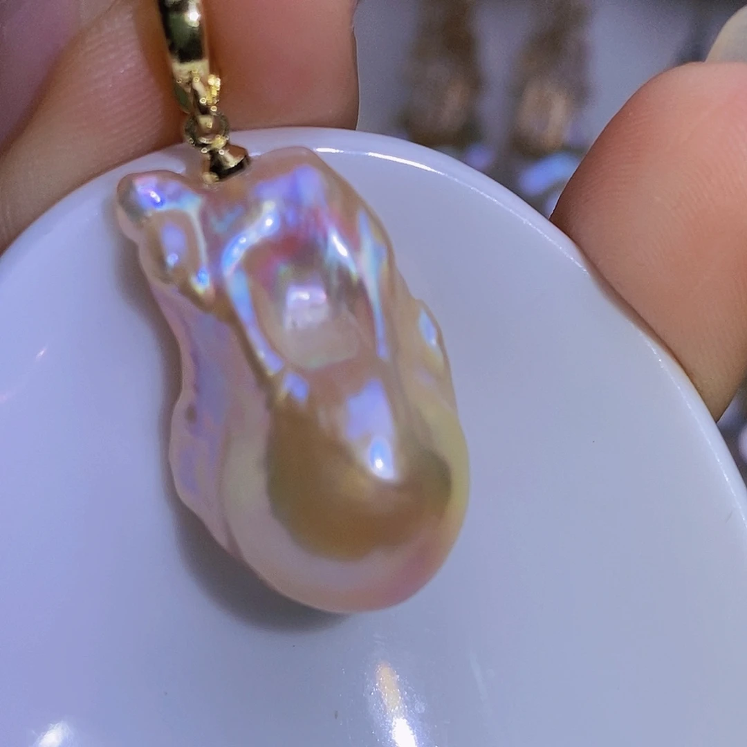 淡水珍珠淡水珍珠银S925镶嵌