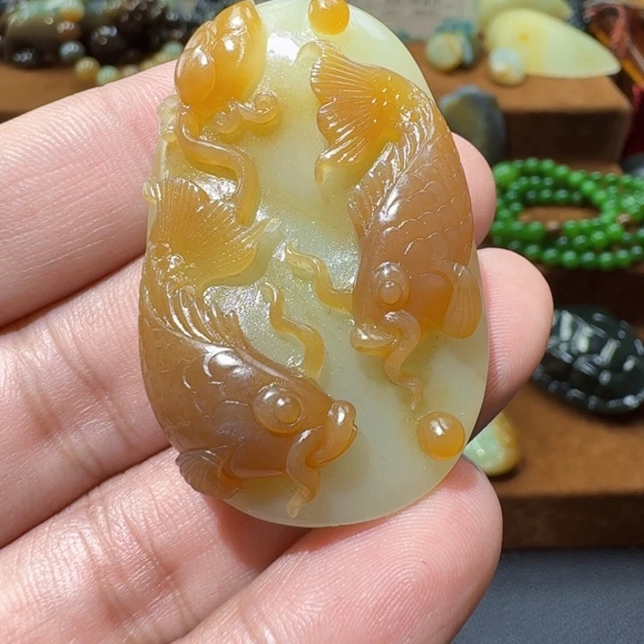 和田玉未镶嵌挂件