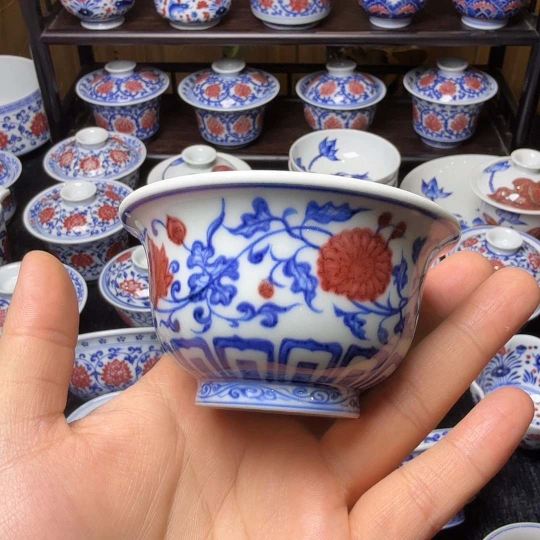 釉里红压手杯活动款