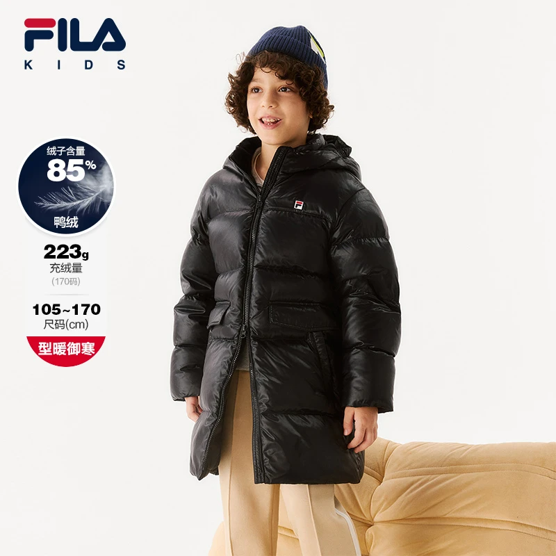Fila/斐乐【防风御寒】男女童冬爆款高克重百搭舒适保暖加厚羽绒服