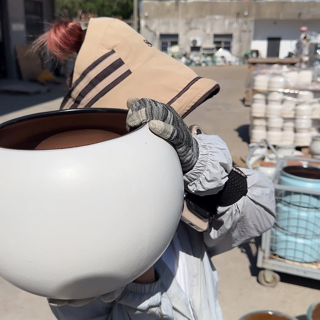 紫砂花盆王嫂花盆0719-121高21口19