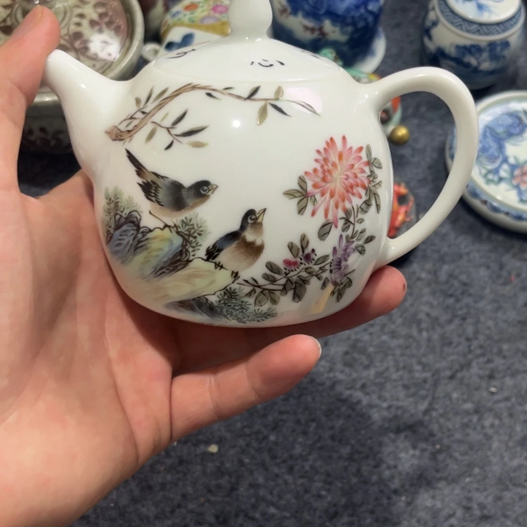摆件景德镇陶瓷茶壶