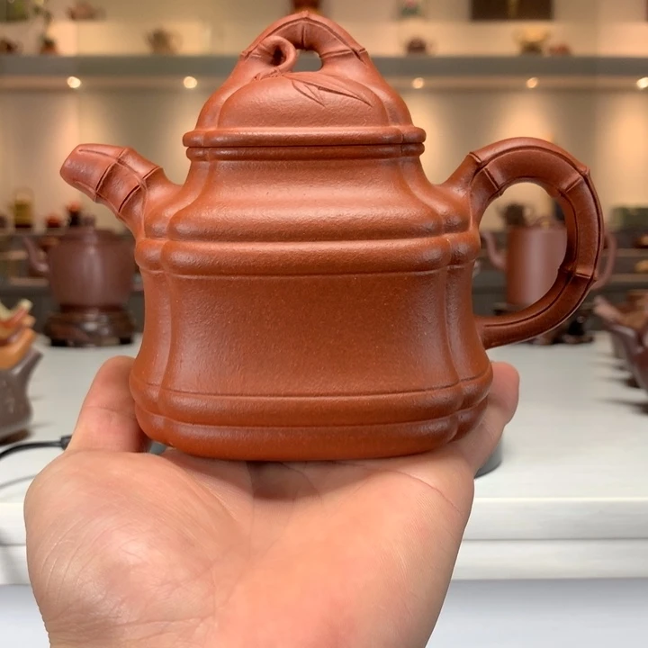 茶案紫砂四方竹鼓壶