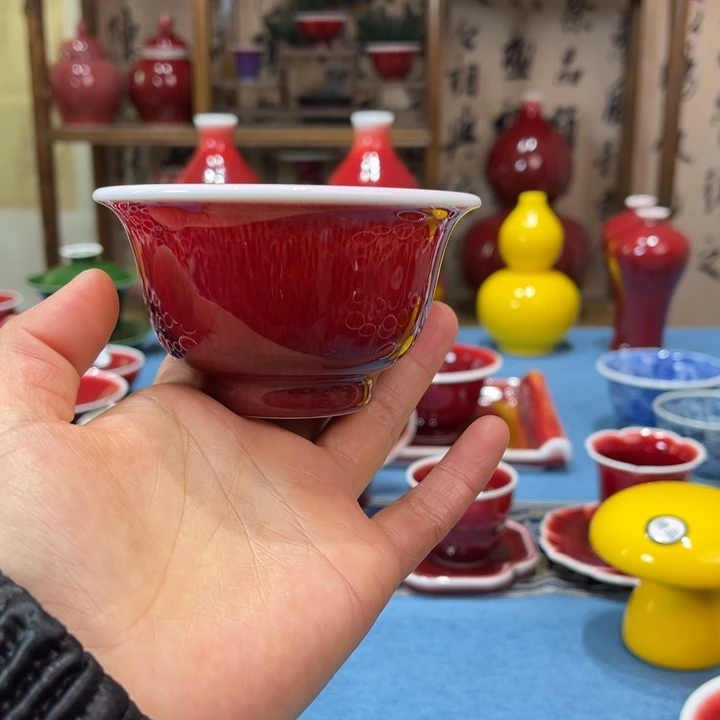 景德镇陶瓷压手杯