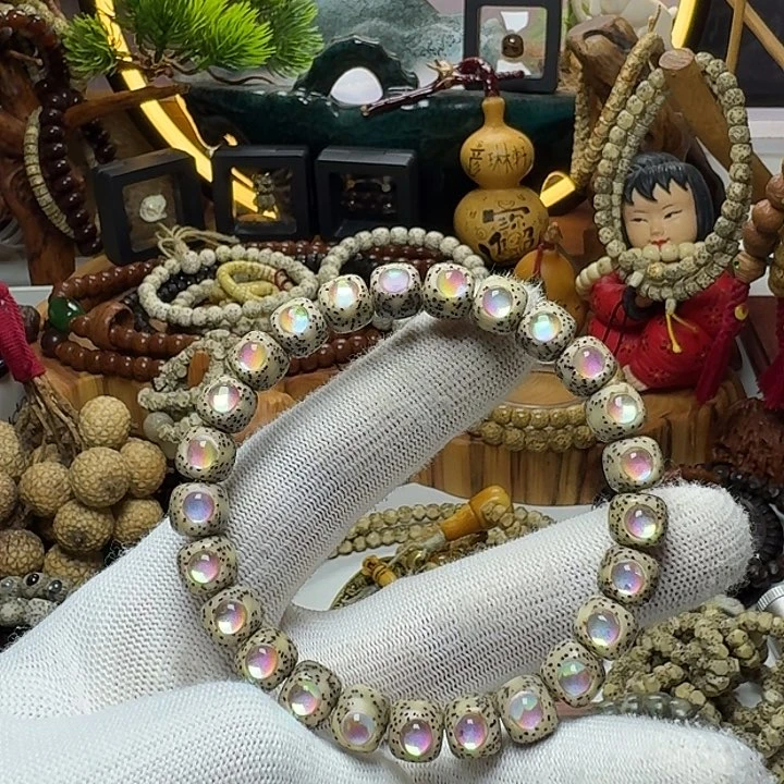 星月菩提手串7号车9.8石玉大眼睛单圈