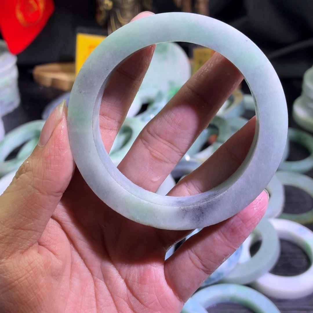 定制翡翠未镶嵌天然翡翠A货毛胚手镯定制