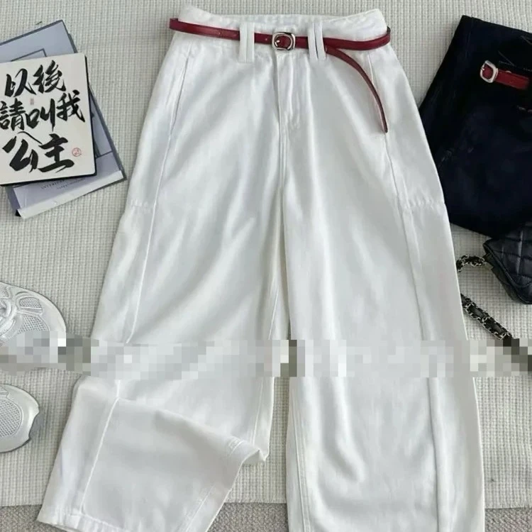 3719夏季薄款显瘦牛仔奶奶裤