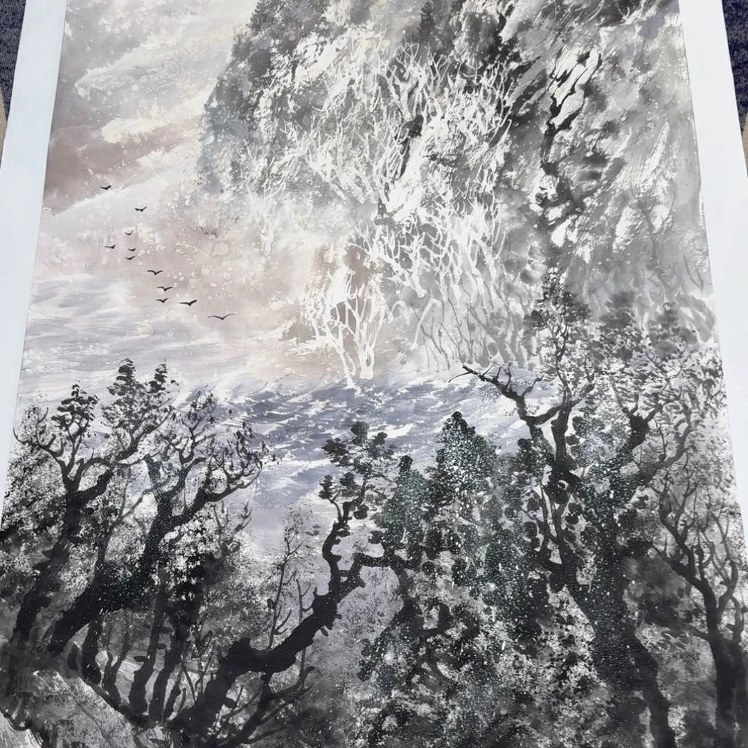 国画国画作品山水花鸟纯手绘