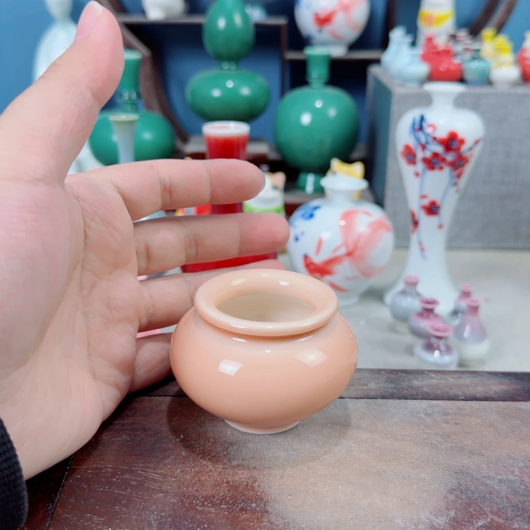 陶瓷手工小花器摆件