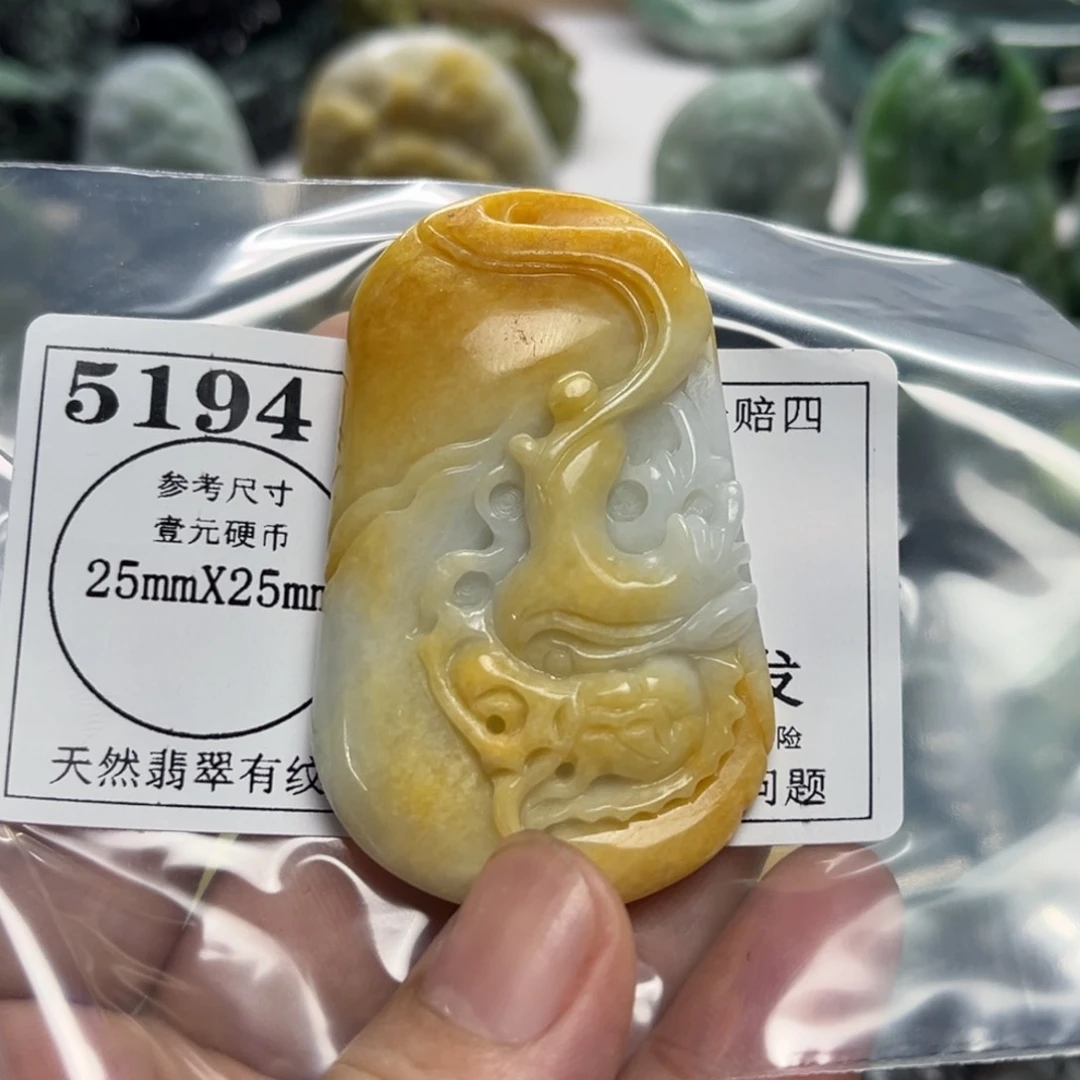我***子翡翠未镶嵌颈饰5194