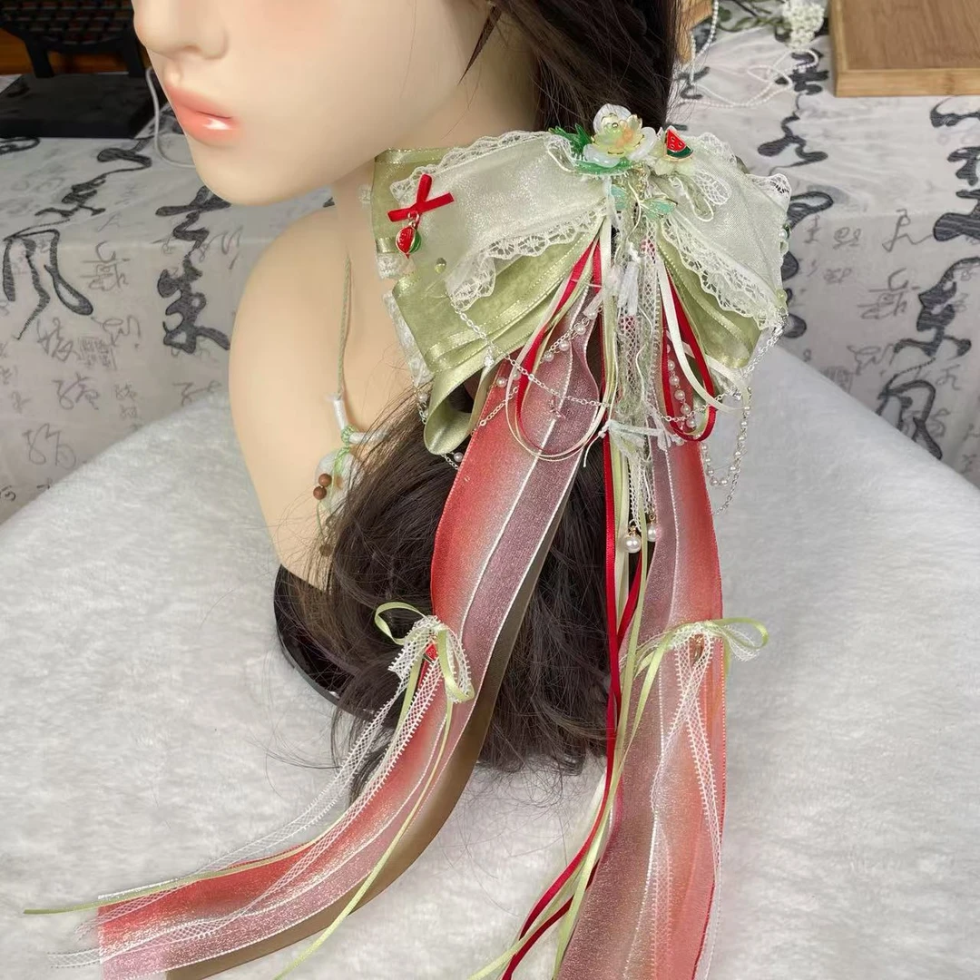 【吃瓜少女】国风发夹多层次蝴蝶结发饰头饰古风弹簧夹