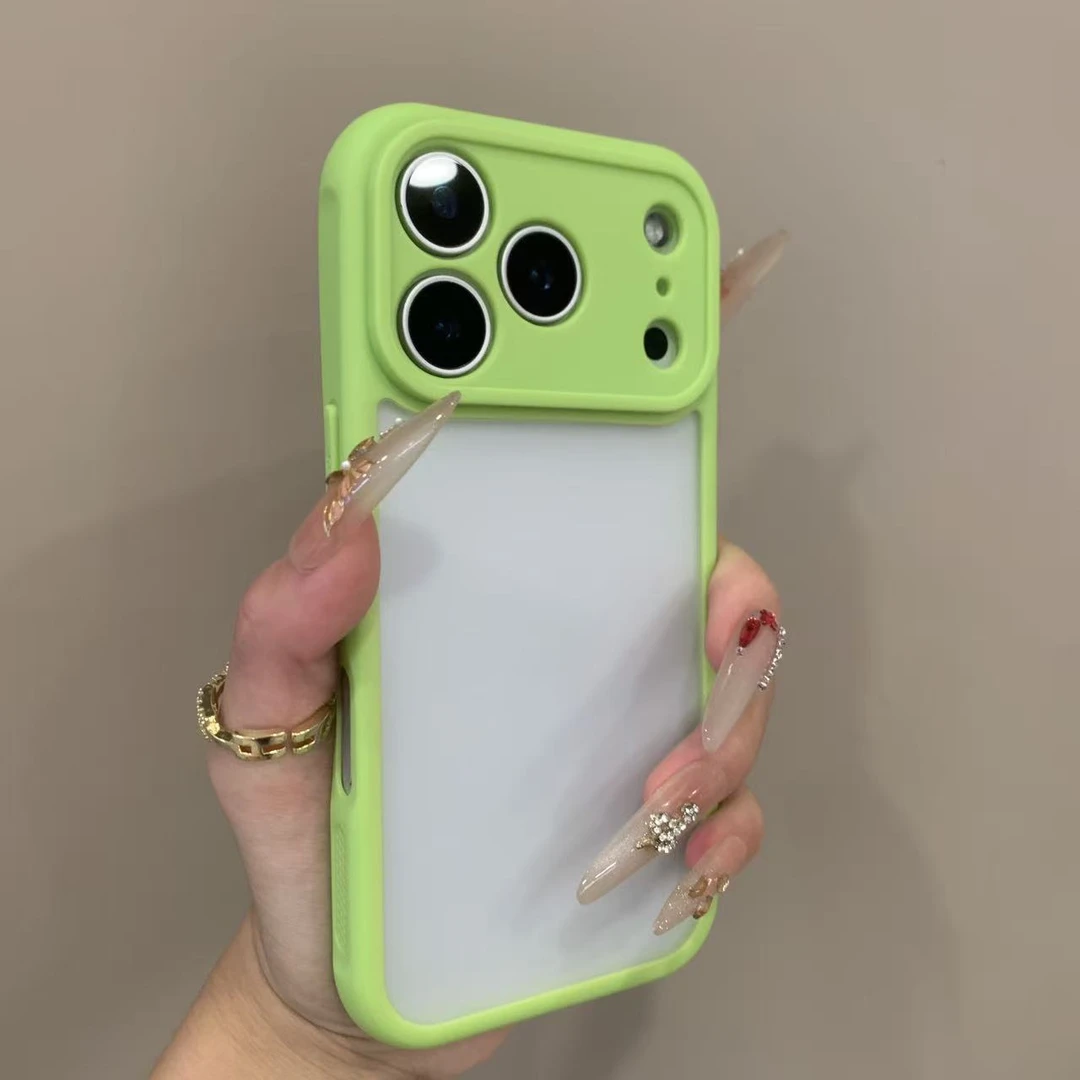 适用苹果17promax手机壳半透明全包镜头超薄16Pro硅胶15防摔14