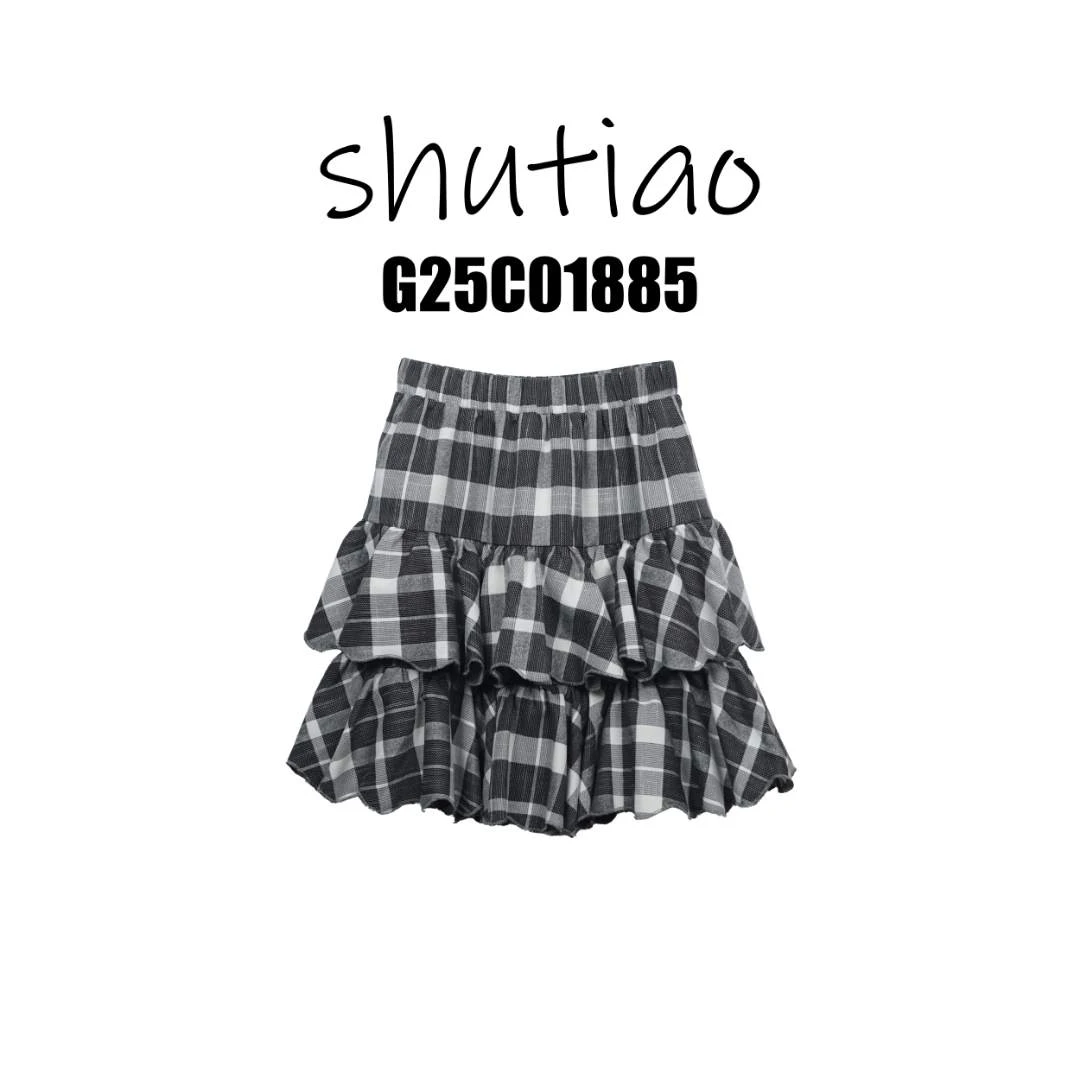 【SHUTIAO】2025秋冬：新款小众设计款短裙G25C01885