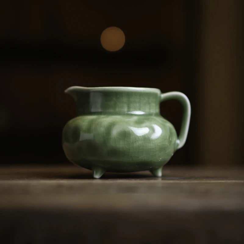 纳兰-山岚绿-灰念-席编纹公杯（灰念0507）