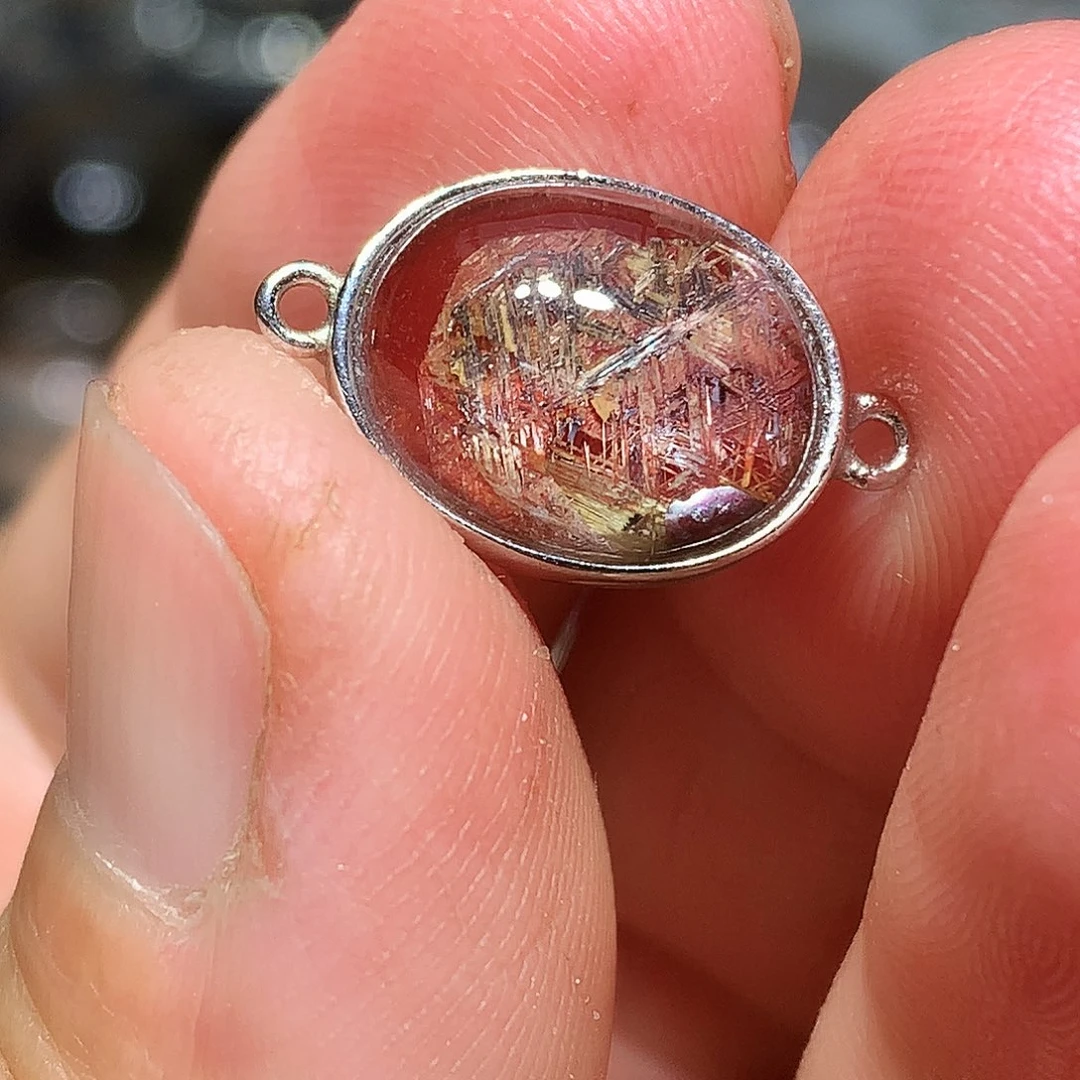 银S925镶嵌水晶珠宝半成品定制款