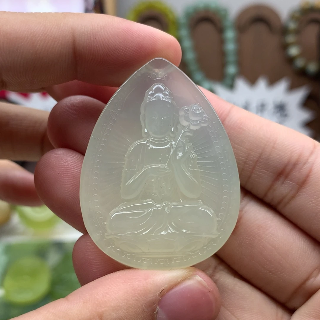 岫玉未镶嵌吊坠(不含链)