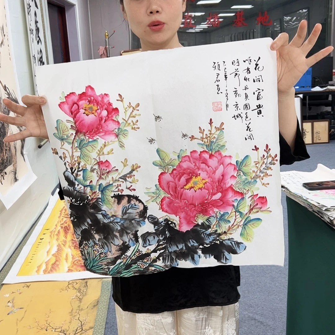 国画宣纸国画纯手绘作品
