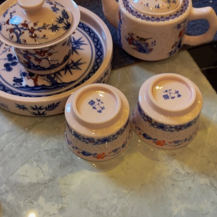 小***漁景德镇陶瓷陶瓷茶具