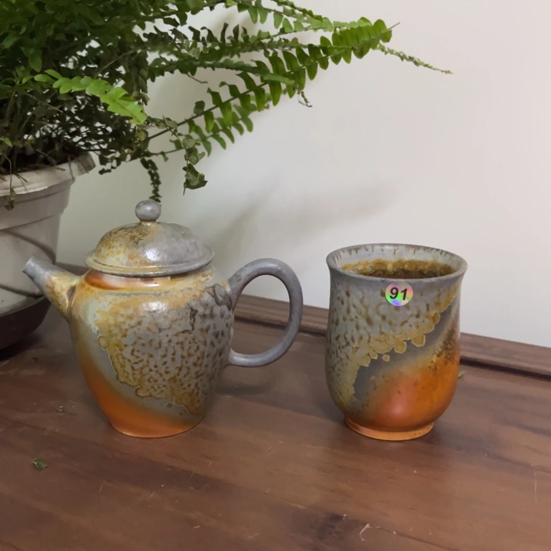 纯柴烧之中白件套91号 可拆分