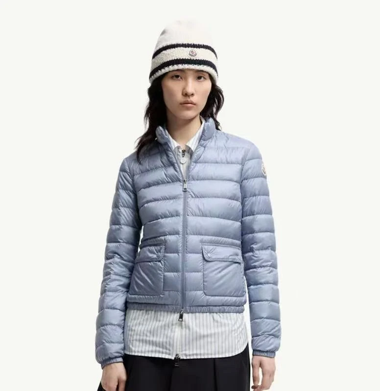 未使用 MONCLER 盟可睐蒙口/GG/lans女士蓝色羽绒服 福利款