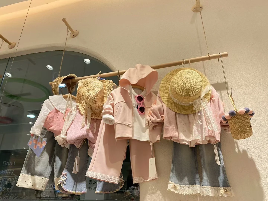 春季牛仔针织套装