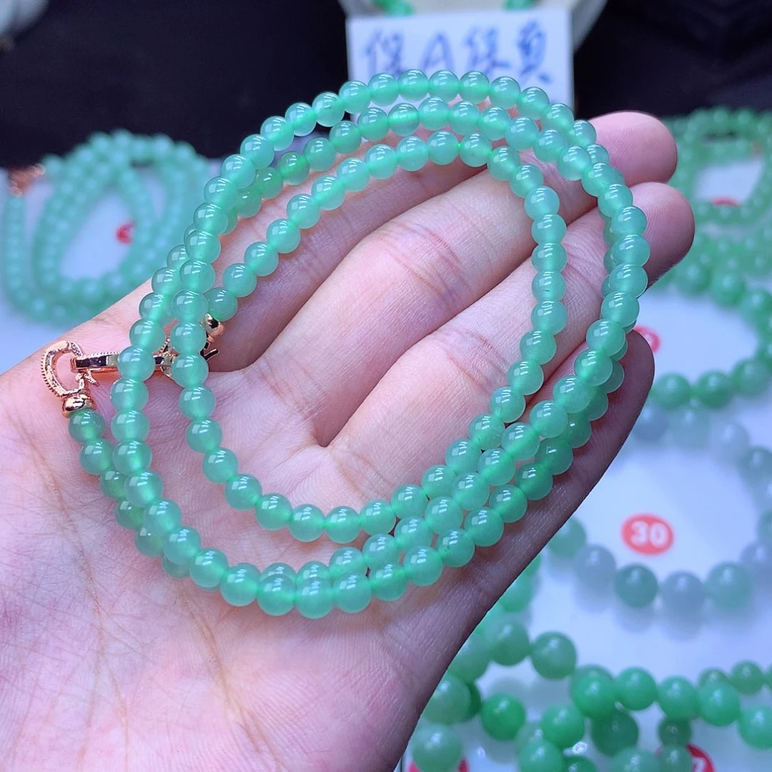 翡翠毛衣链未镶嵌