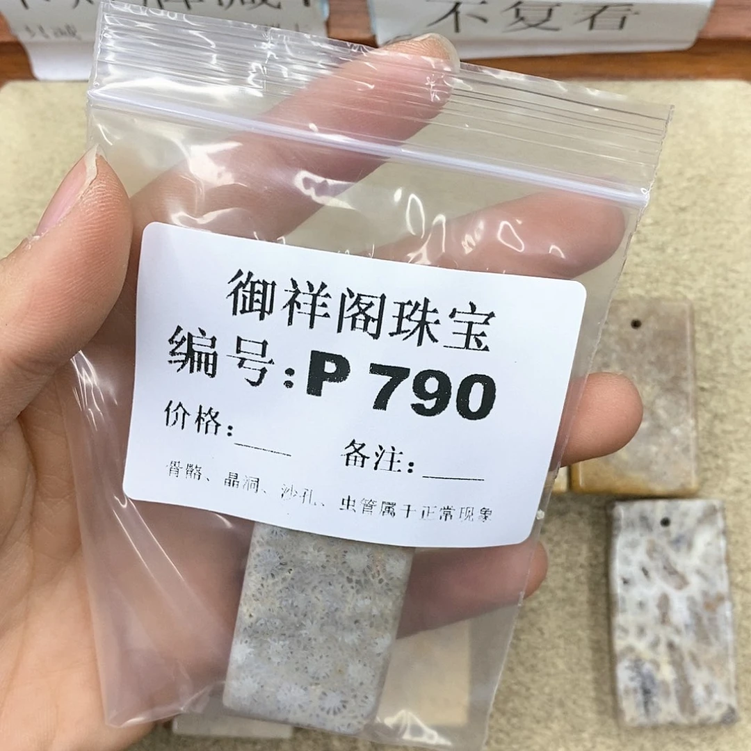 硅化珊瑚（珊瑚玉）P未镶嵌石*道