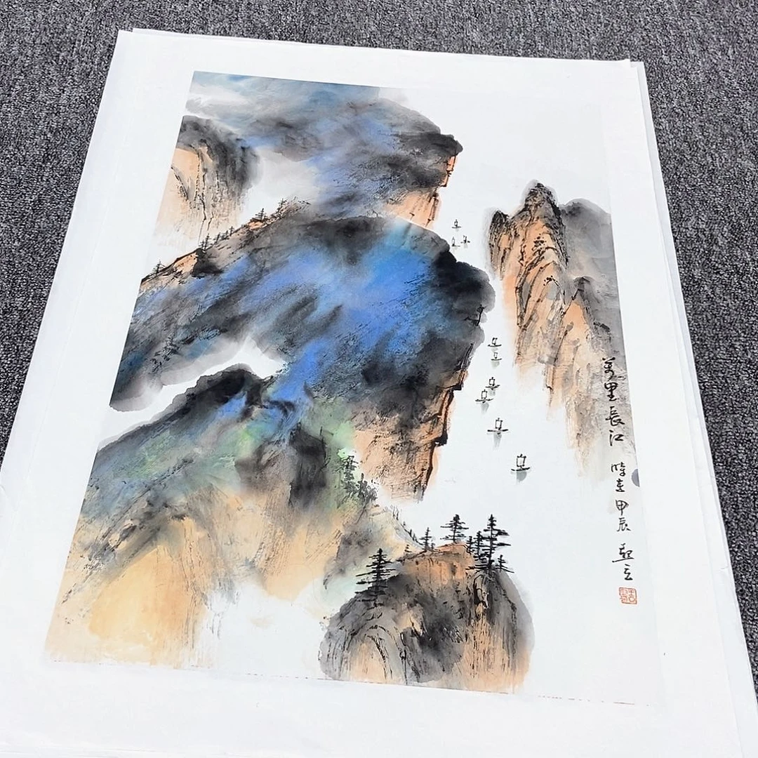 国画王亚立四尺三开精品佳作