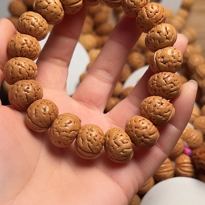 吊坠桃核桃核手串脑纹纽扣16➕闪11