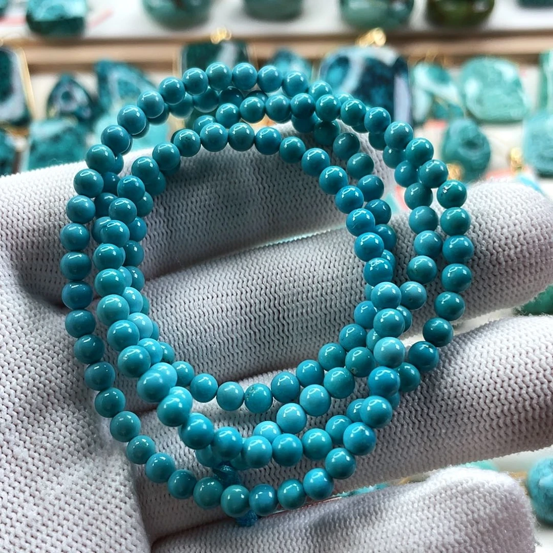 绿松石未镶嵌车挂尺寸4.3