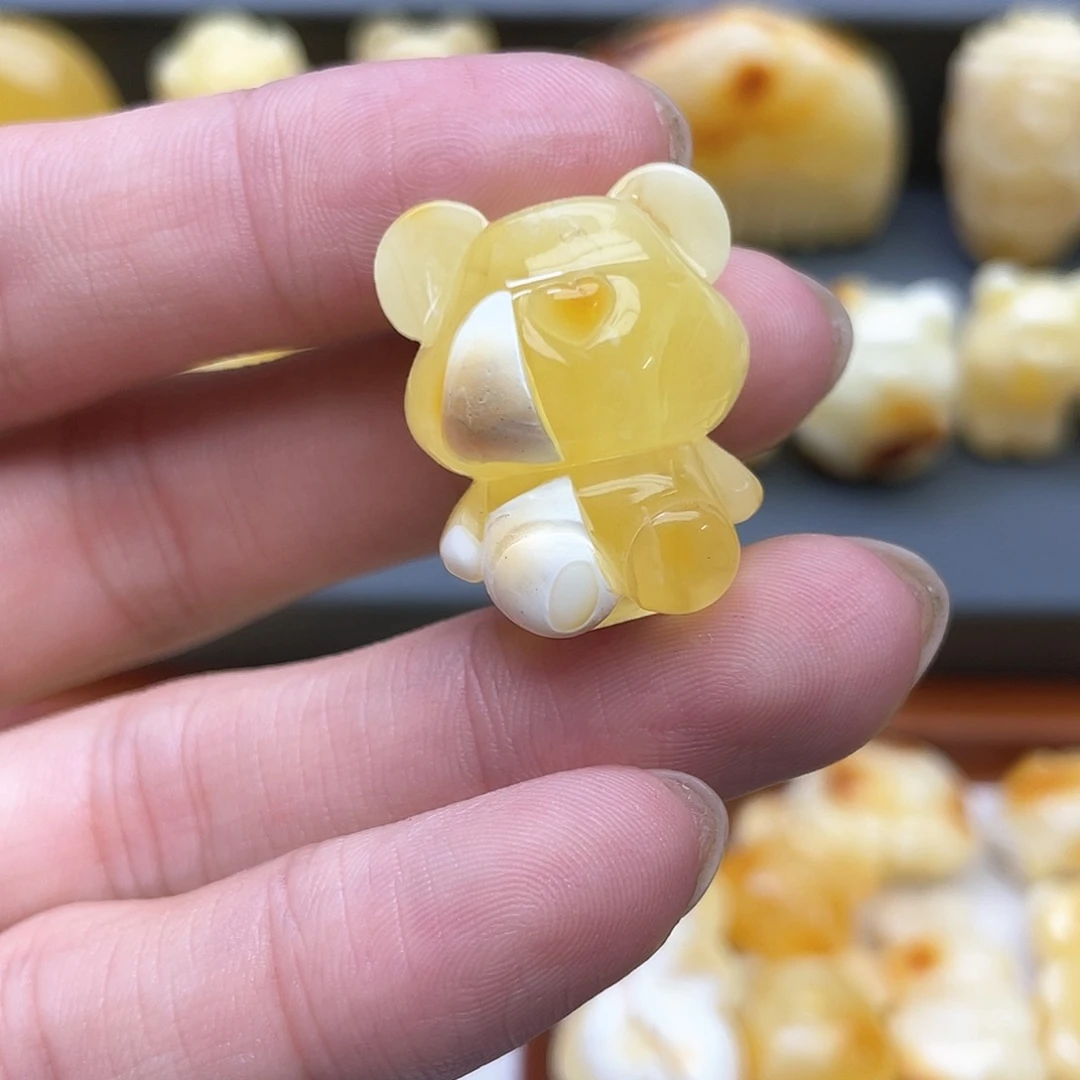 琥珀裸石未镶嵌蜜蜡