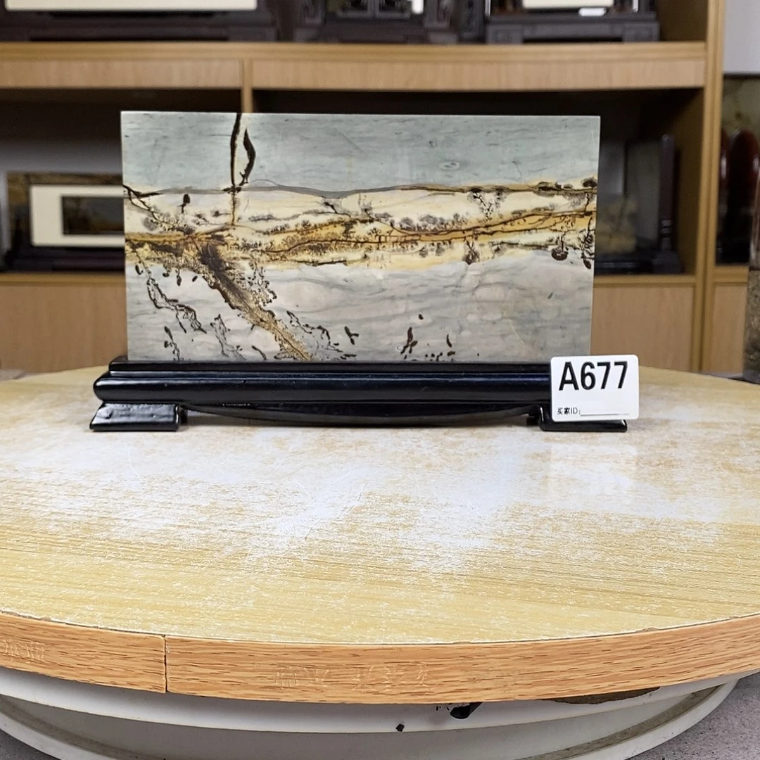 印石昌化石广西国画石摆件