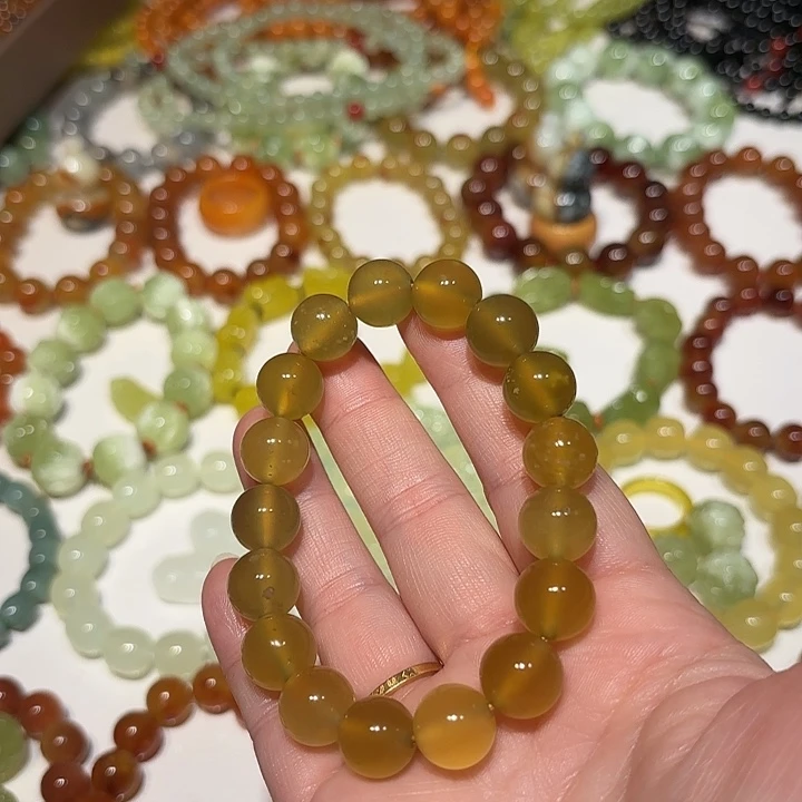 蛇纹石玉未镶嵌手串
