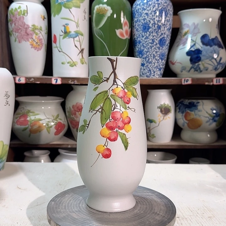 瓶高26口8琵琶字新款陶瓷