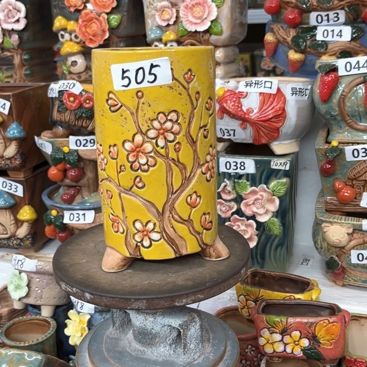 紫砂花盆粗陶材质多肉花盆