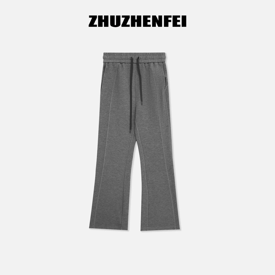 ZHUZHENFEI【舒适之选】舒适透气简约百搭休闲直筒微喇裤Z353079