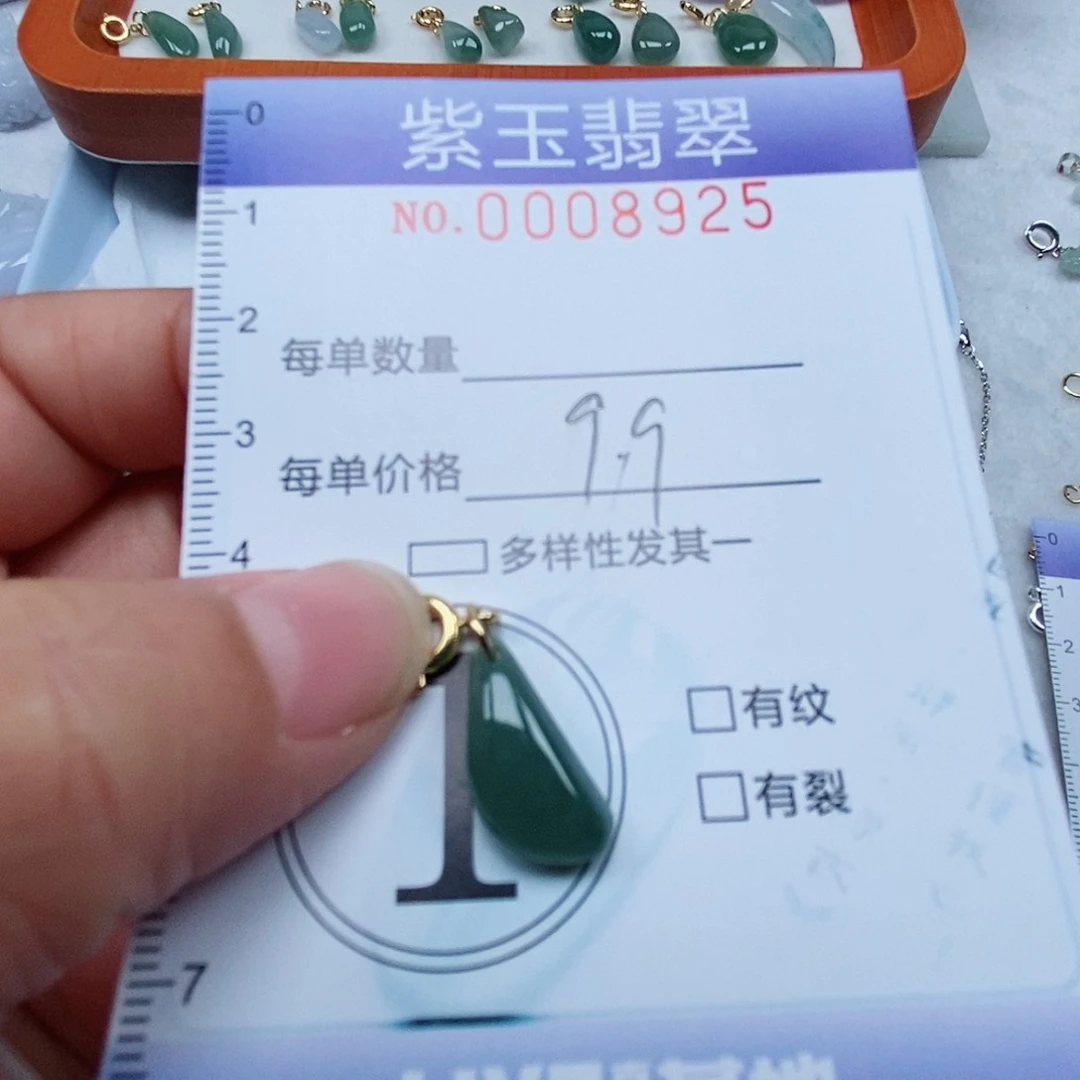 颈饰未镶嵌翡翠冰透随行