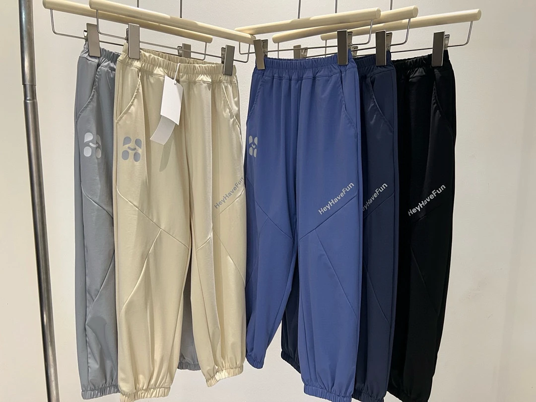 无忧优品-高品质拼接印花速干长裤儿童夏季凉凉裤