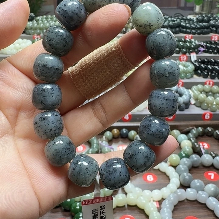 未镶嵌手链和田玉新疆青花老型卡14