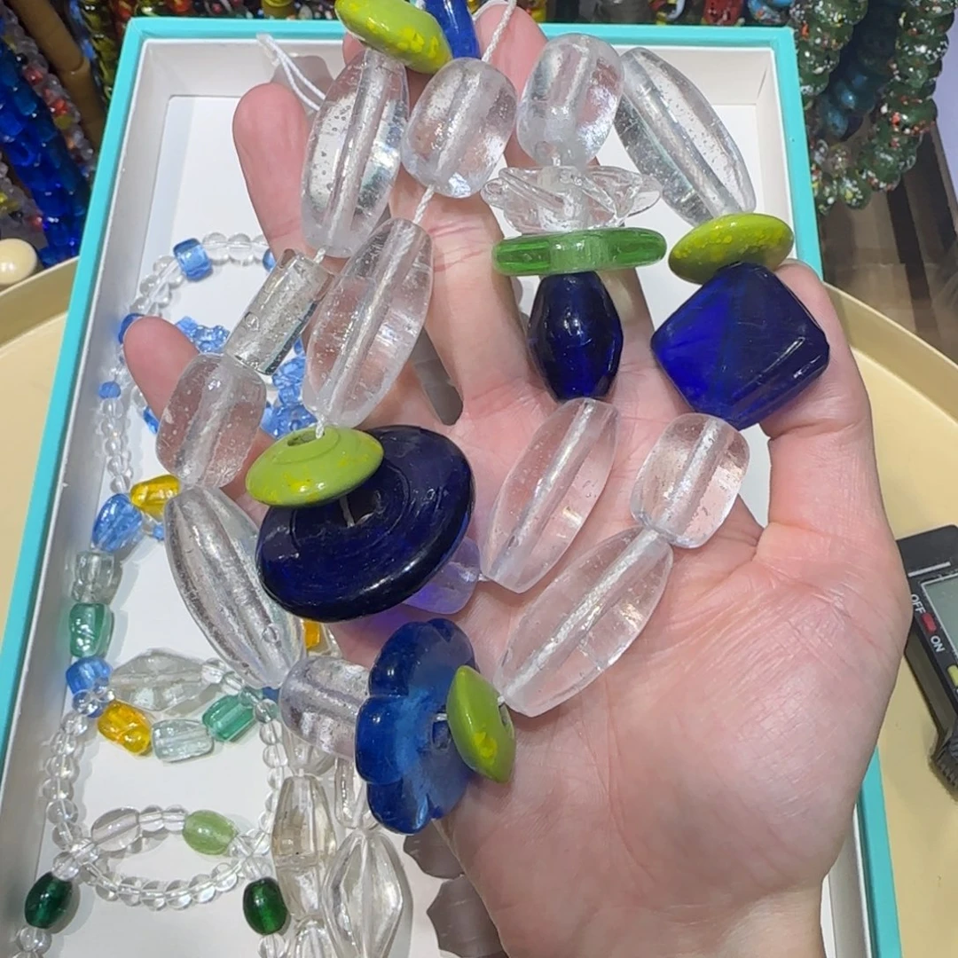 琉璃非金属透明多宝琉璃珠