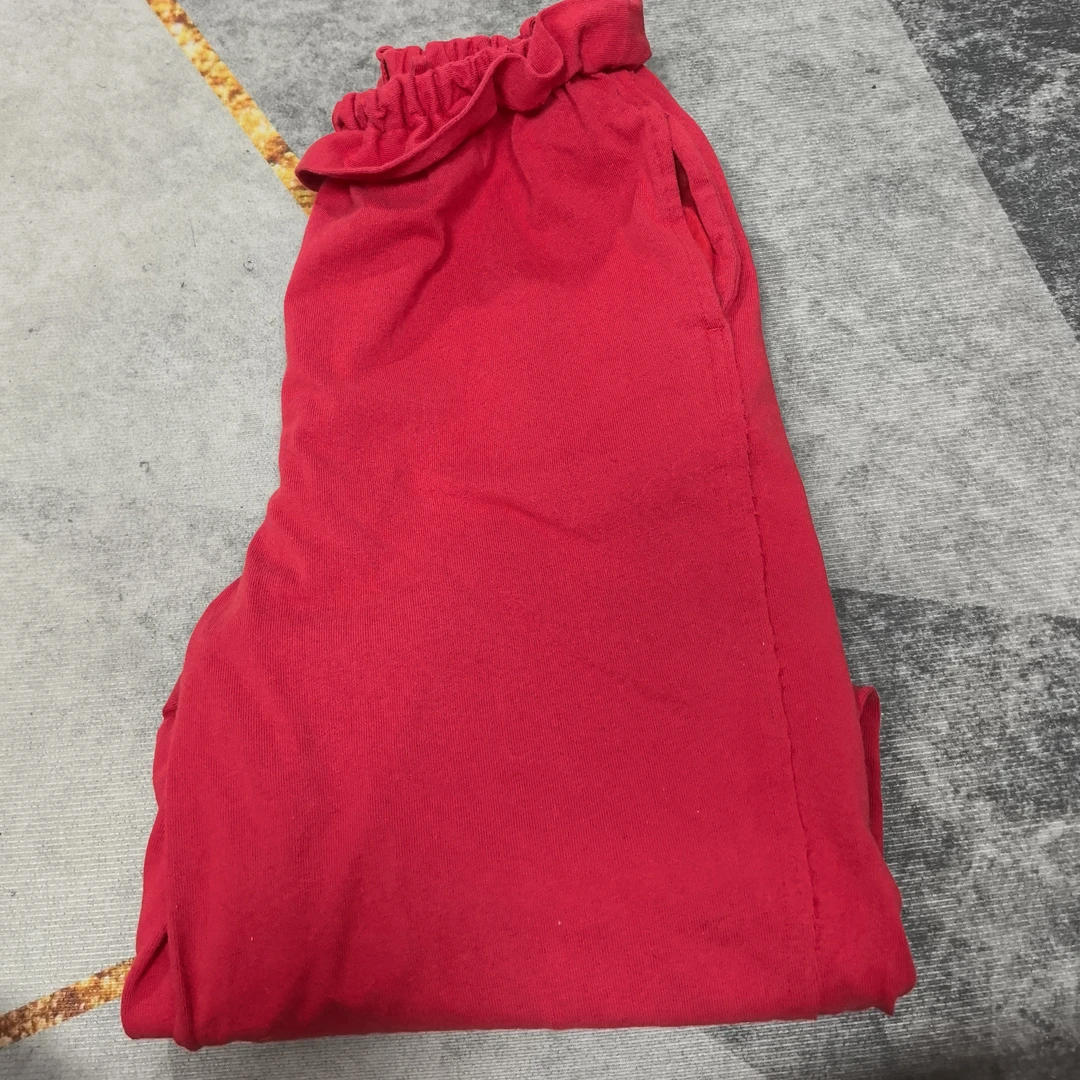 女士花边腰阔腿裤休闲卫裤简约