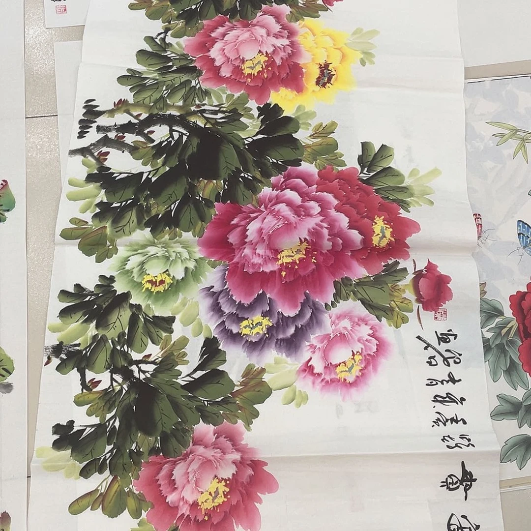 国画有瑕疵，纯手绘
