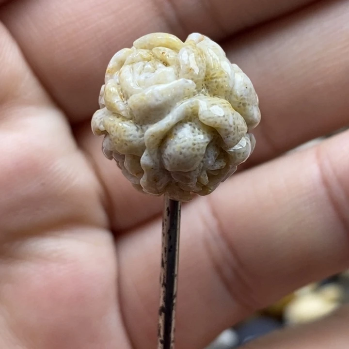 硅化珊瑚（珊瑚玉）未镶嵌颈饰