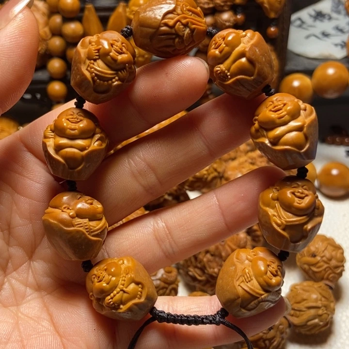 【闪购商品】橄榄核手串/手链包衣弥勒1.89