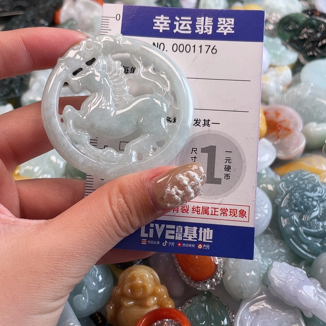 翡翠未镶嵌颈饰1176